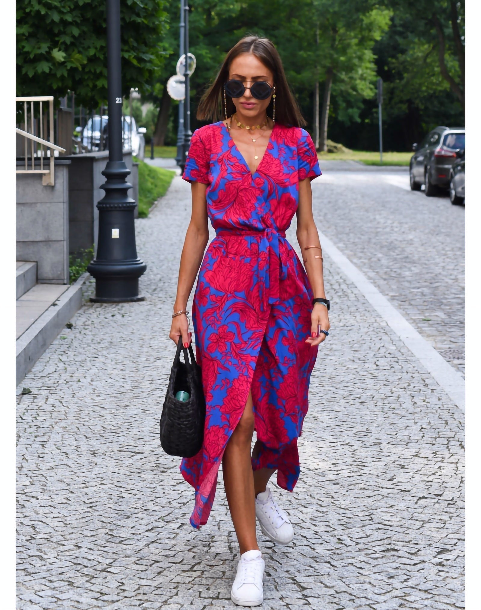Zara - Sukienka w kwiaty na wiosnę/lato
