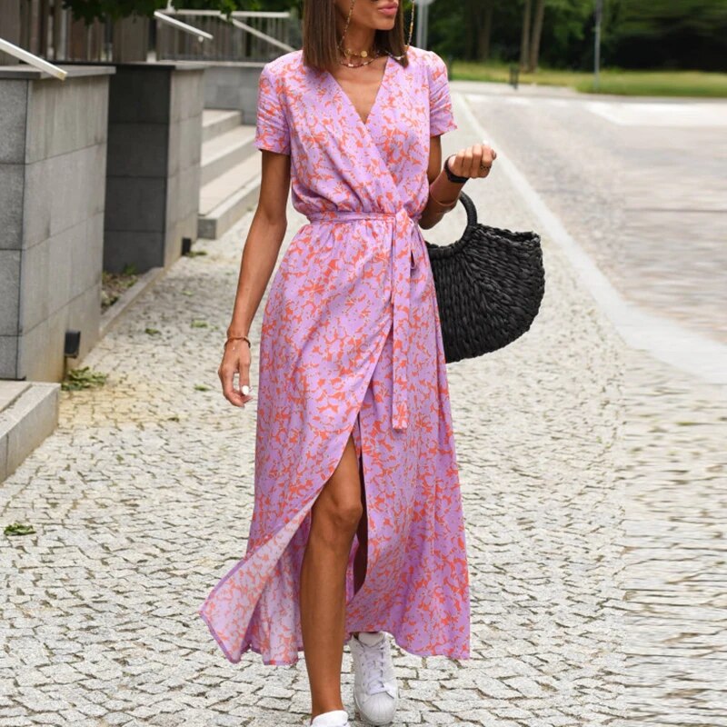 Zara - Sukienka w kwiaty na wiosnę/lato